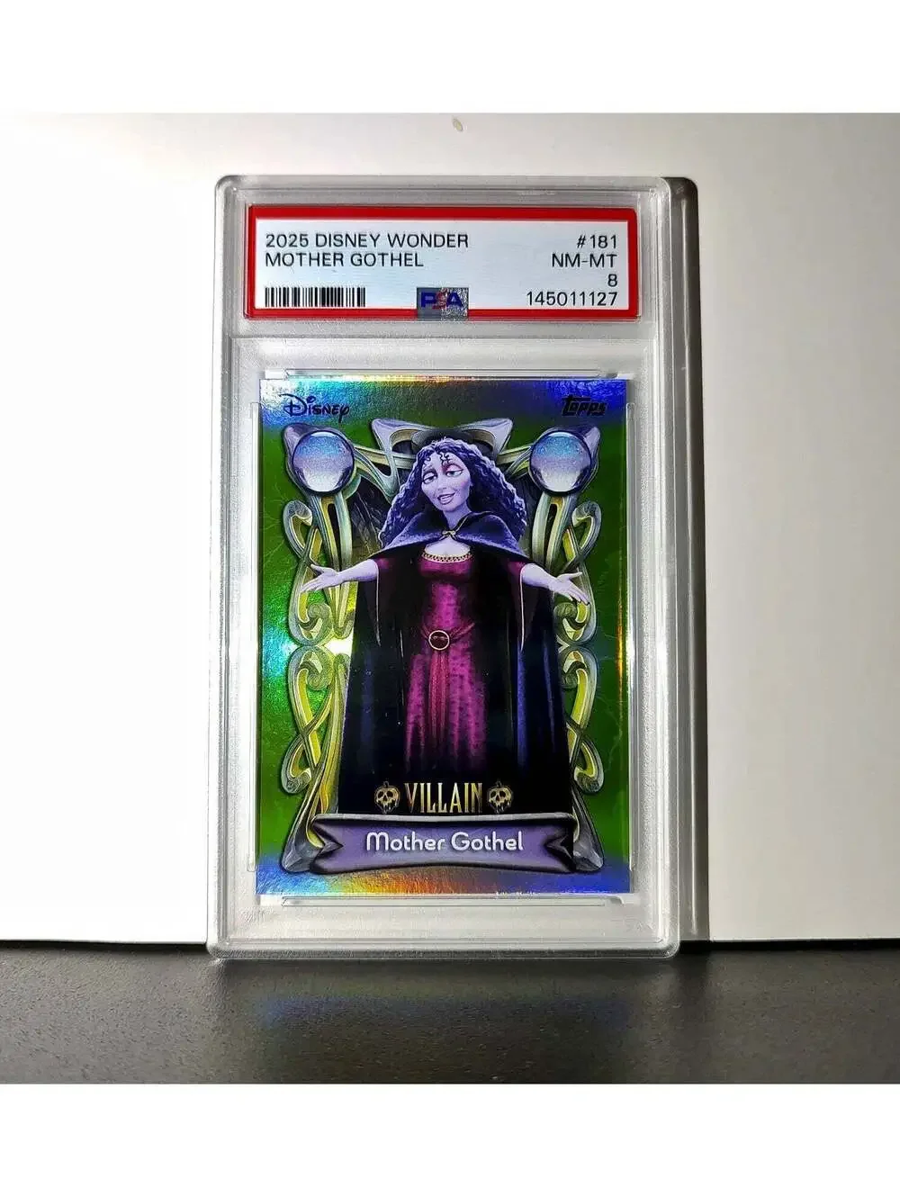 Mother Gothel 2025 Topps Disney Wonder #181 Card Tangled PSA 8 NM-MT